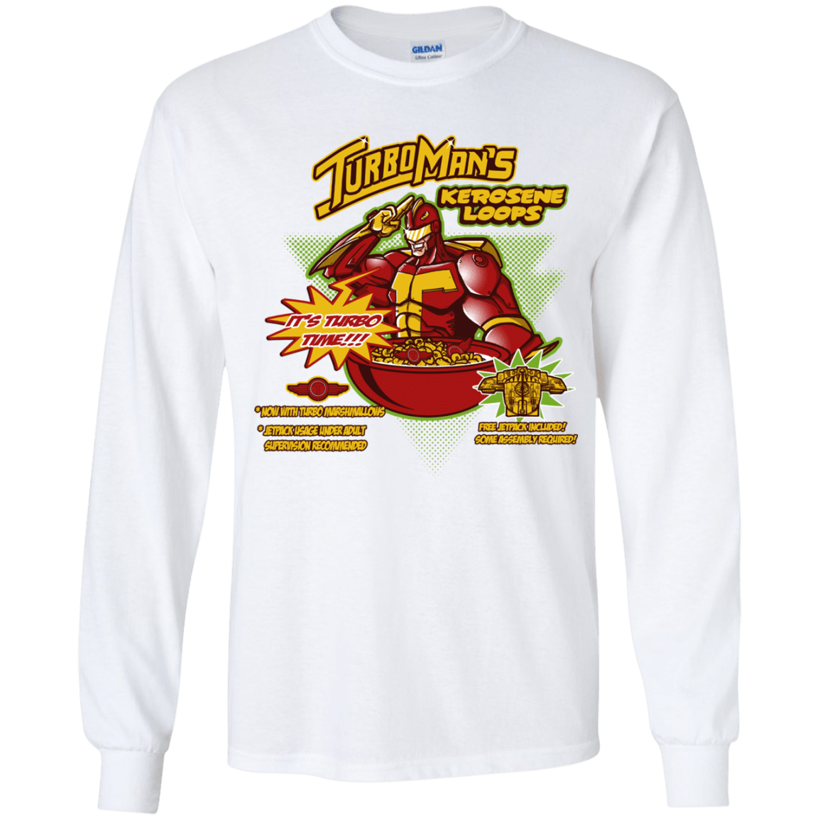 T-Shirts White / YS Kerosene Loops Youth Long Sleeve T-Shirt