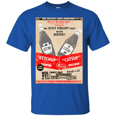 T-Shirts Royal / S Ketchup vs Catsup T-Shirt