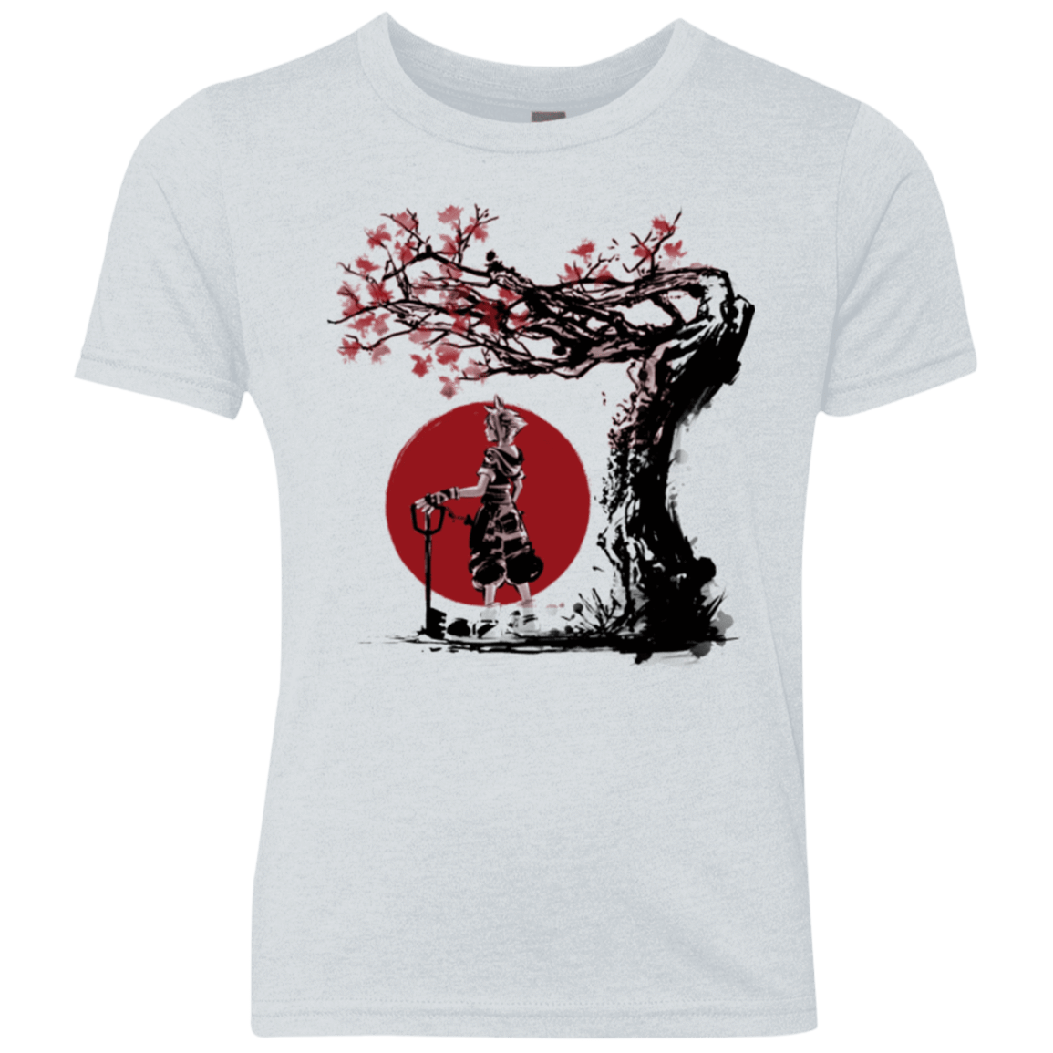 T-Shirts Heather White / YXS Keyblade Wielder Youth Triblend T-Shirt