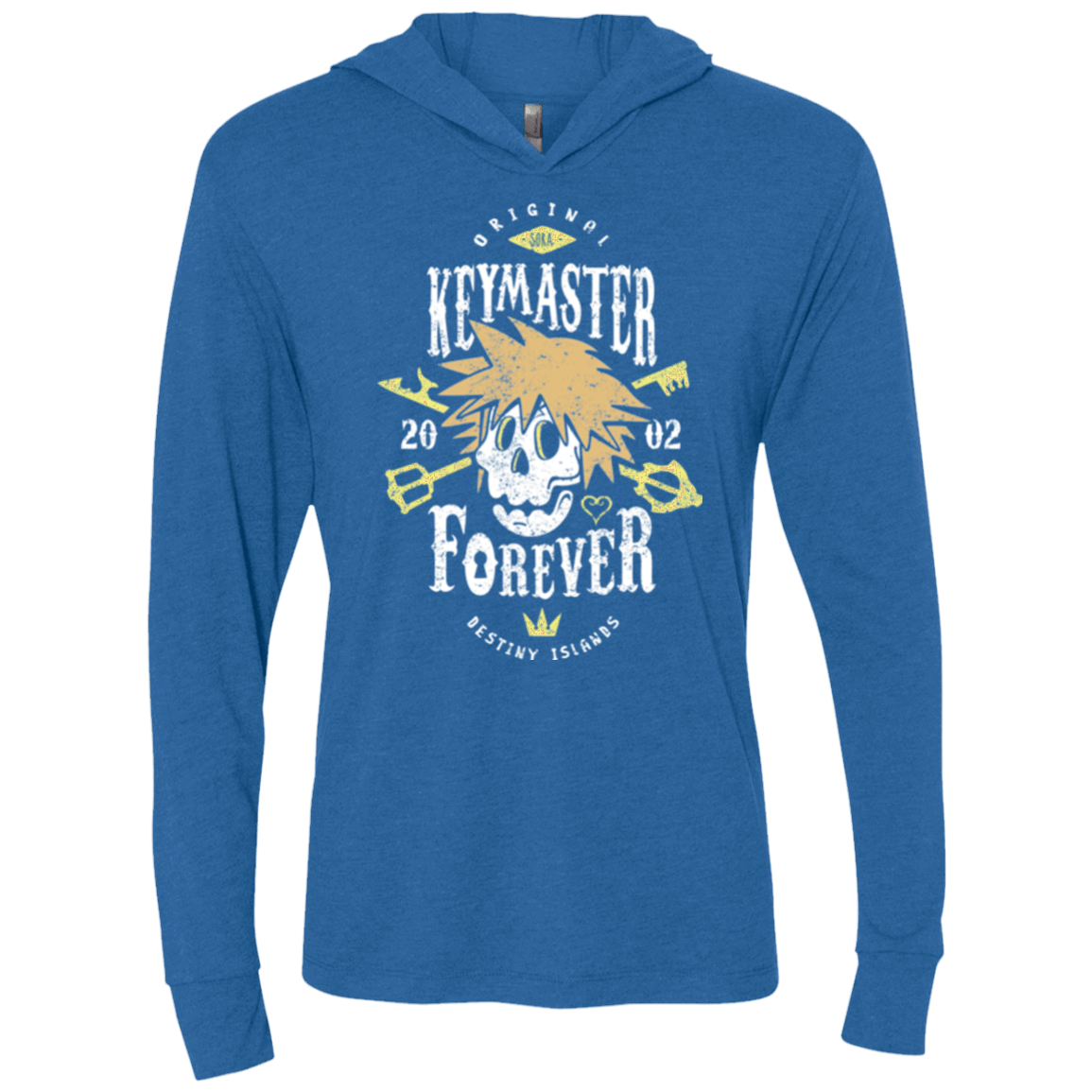 T-Shirts Vintage Royal / X-Small Keymaster Forever Triblend Long Sleeve Hoodie Tee