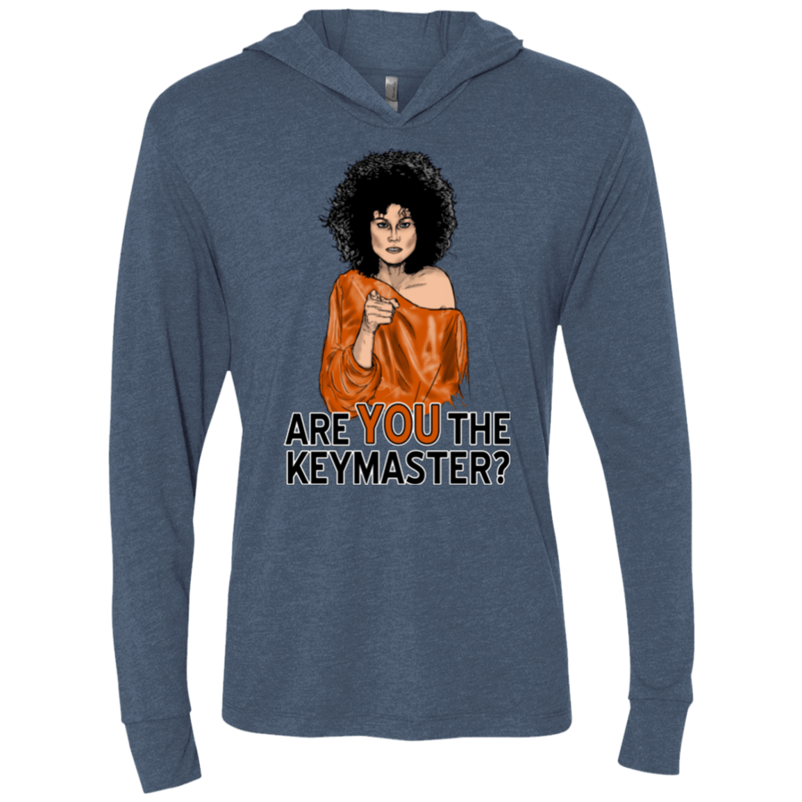 T-Shirts Indigo / X-Small Keymaster Triblend Long Sleeve Hoodie Tee