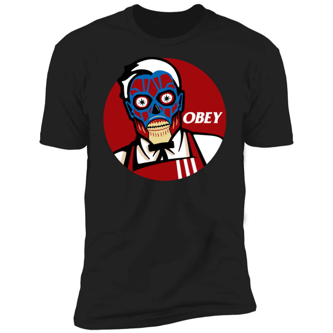 T-Shirts Black / X-Small KFC Obey Men's Premium T-Shirt