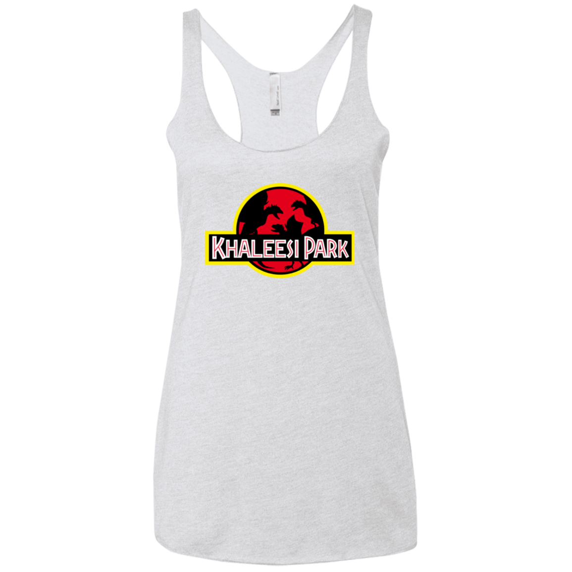 T-Shirts Heather White / X-Small Khaleesi Park Women's Triblend Racerback Tank