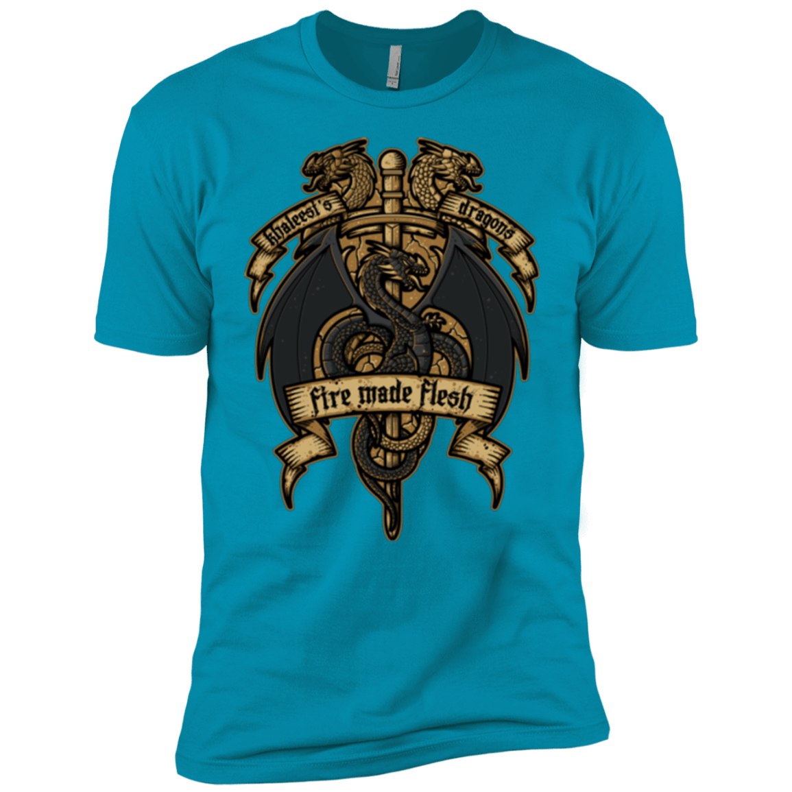 T-Shirts Turquoise / YXS KHALEESIS DRAGONS Boys Premium T-Shirt