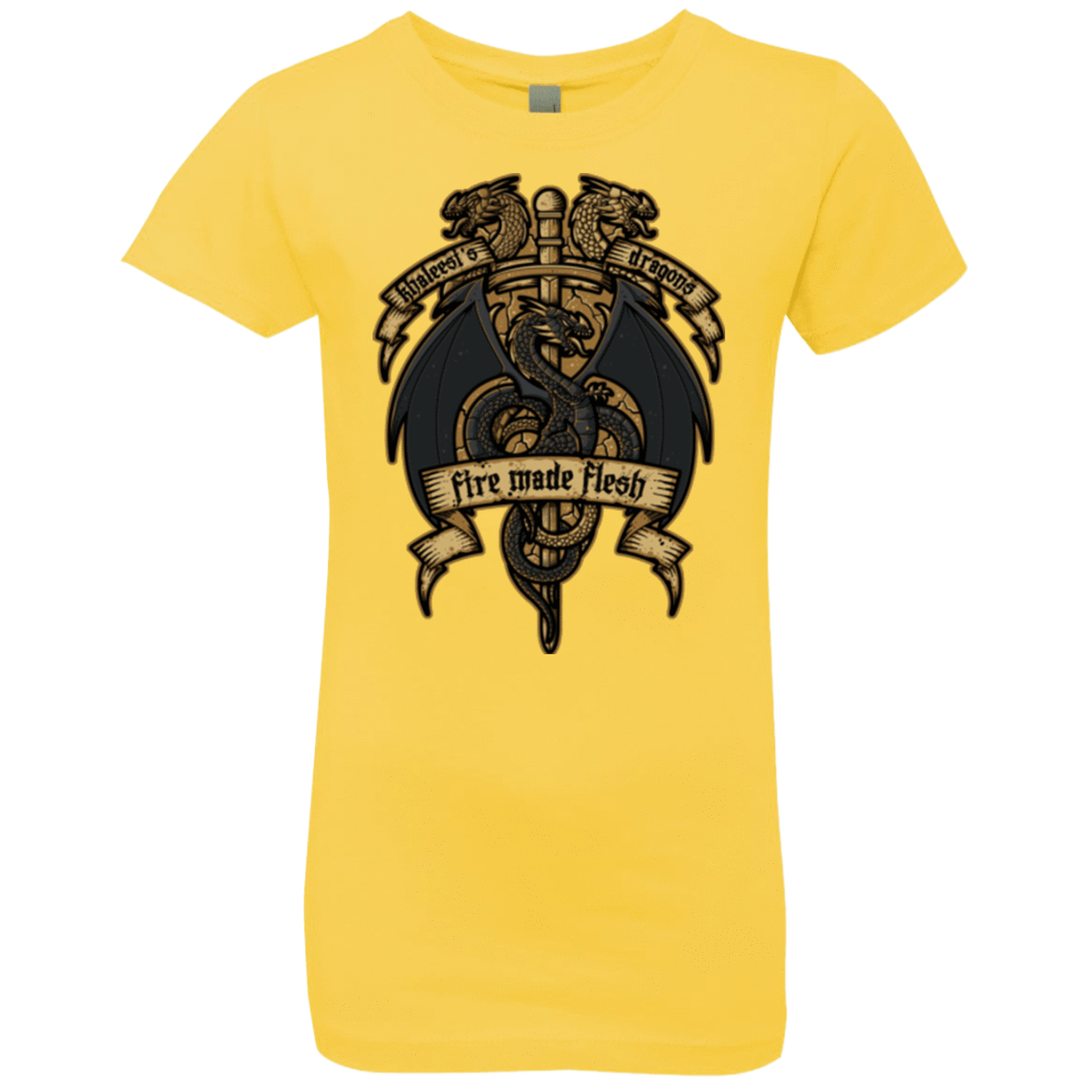 T-Shirts Vibrant Yellow / YXS KHALEESIS DRAGONS Girls Premium T-Shirt