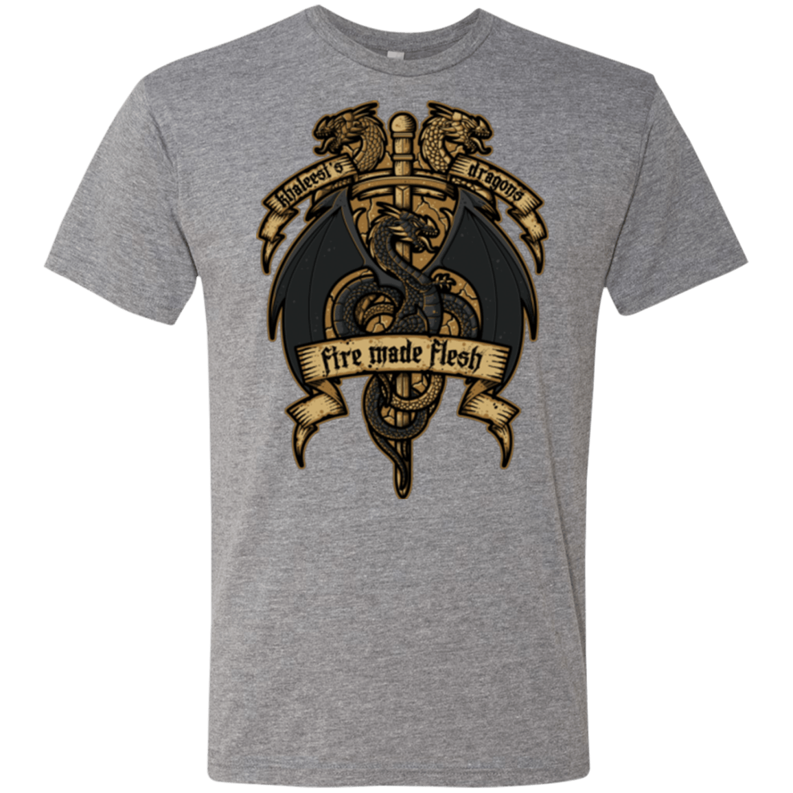 T-Shirts Premium Heather / Small KHALEESIS DRAGONS Men's Triblend T-Shirt