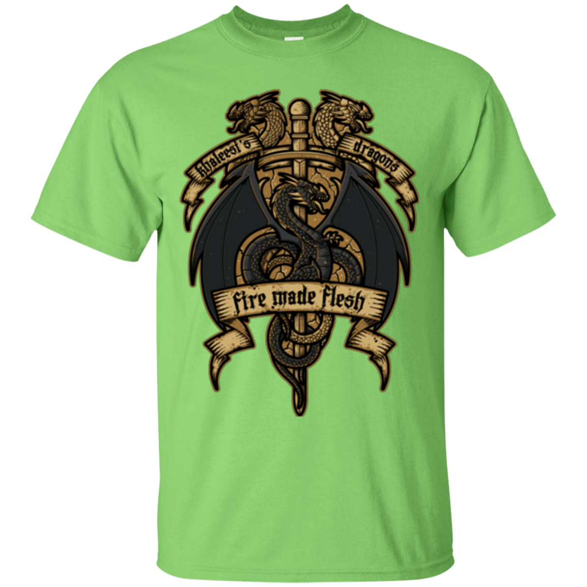 T-Shirts Lime / Small KHALEESIS DRAGONS T-Shirt