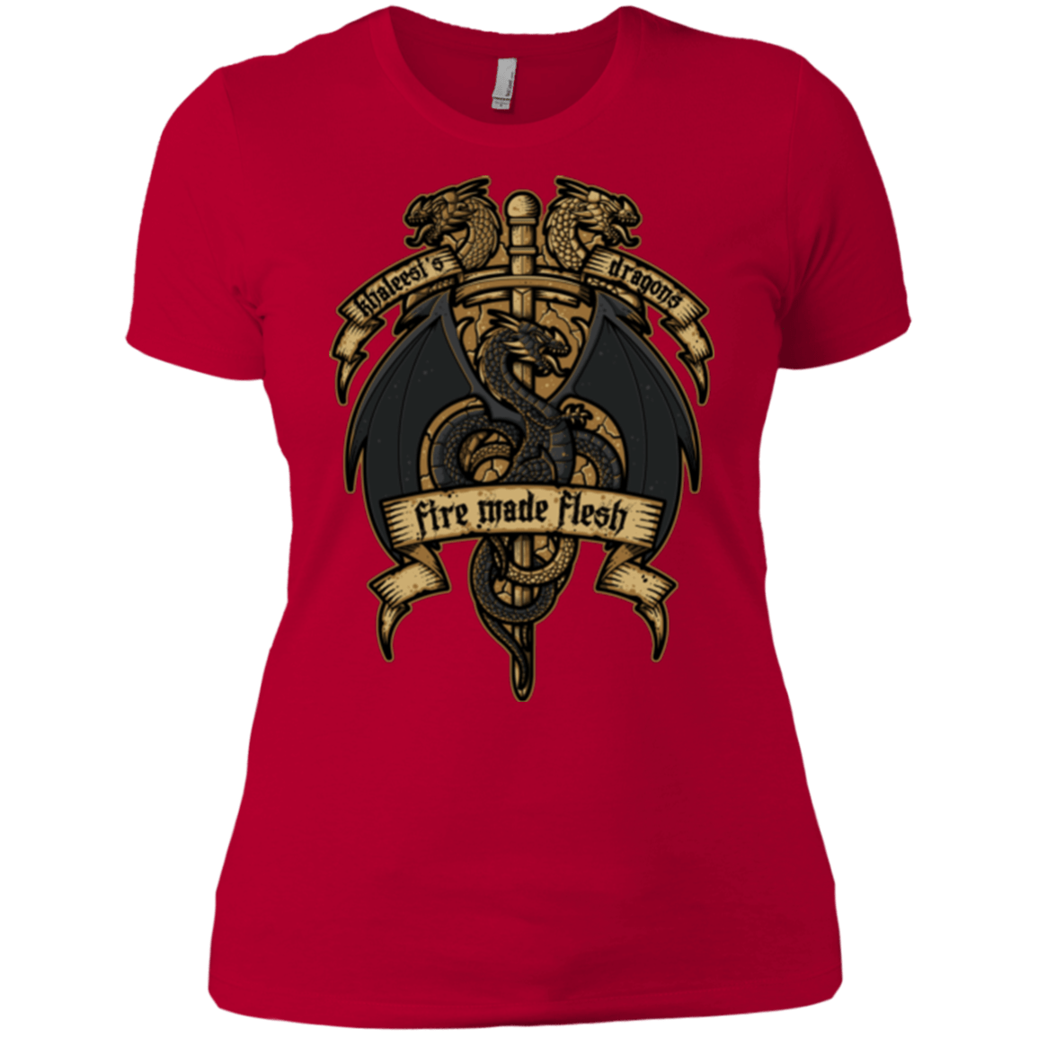 T-Shirts Red / X-Small KHALEESIS DRAGONS Women's Premium T-Shirt