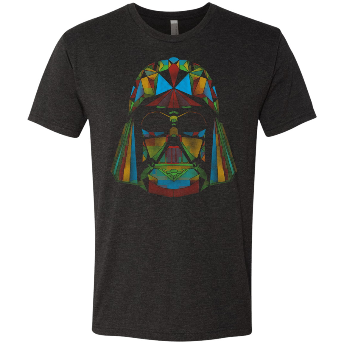 T-Shirts Vintage Black / Small Kharmazero dark side of the polygons on black Men's Triblend T-Shirt