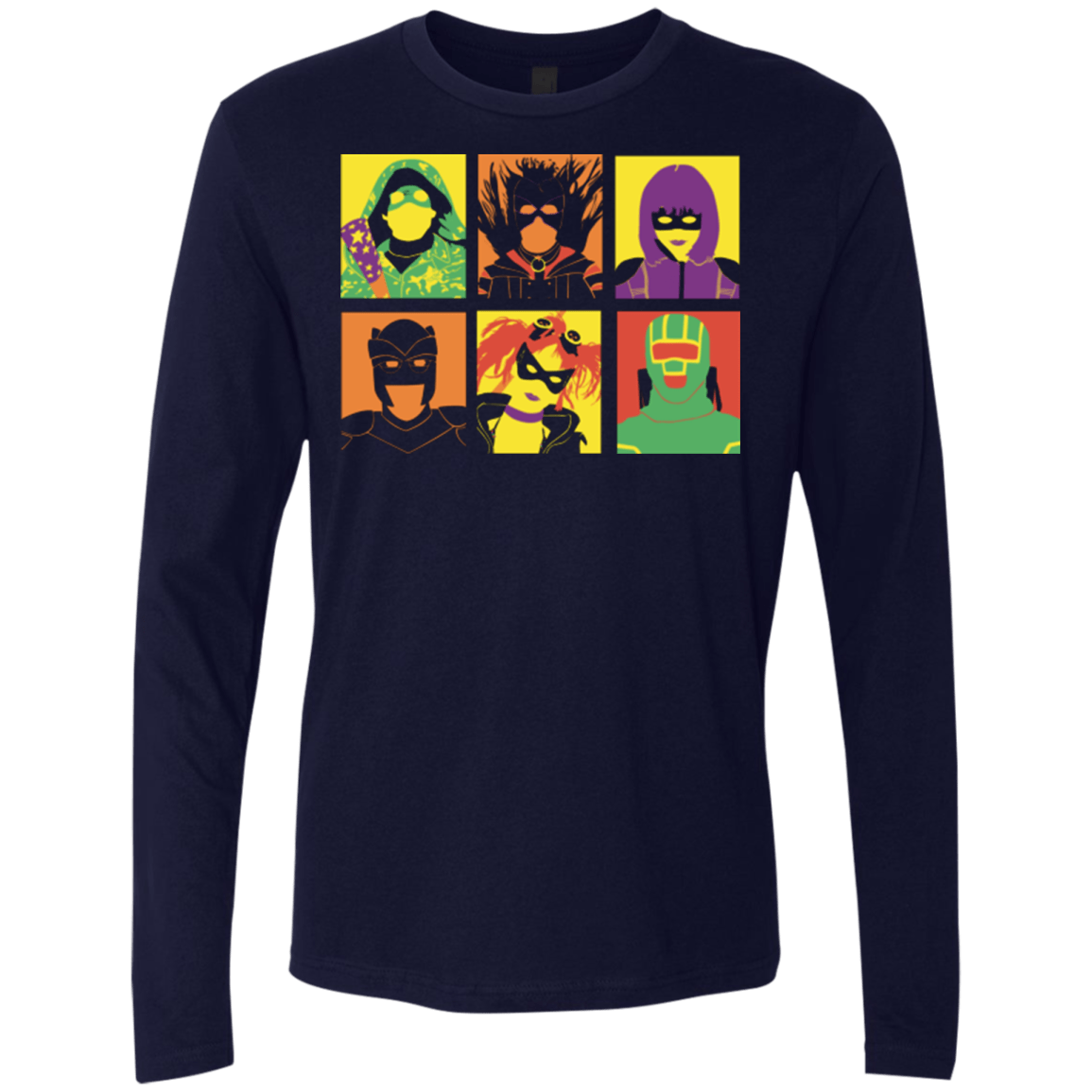 T-Shirts Midnight Navy / Small Kick Ass pop Men's Premium Long Sleeve