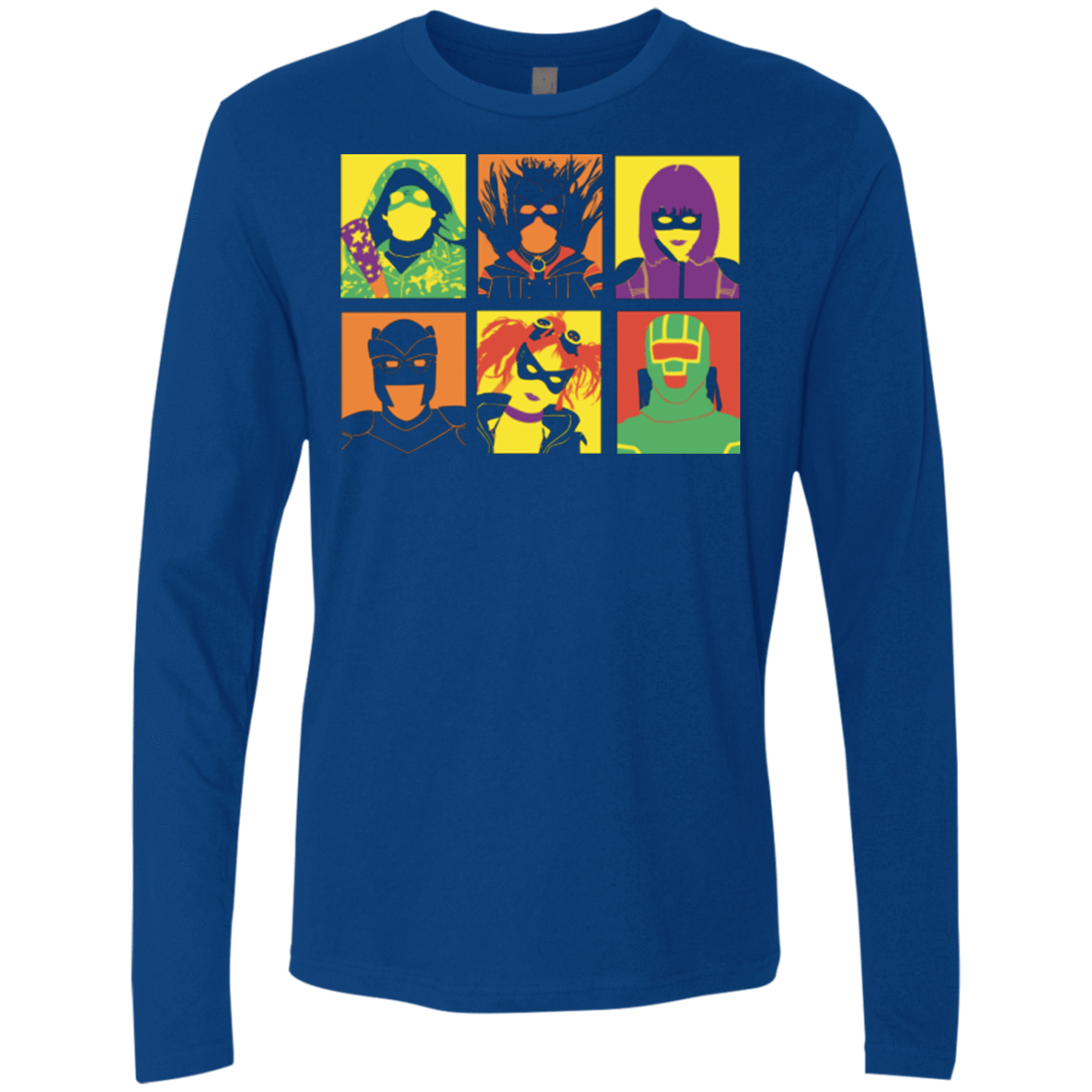 T-Shirts Royal / Small Kick Ass pop Men's Premium Long Sleeve