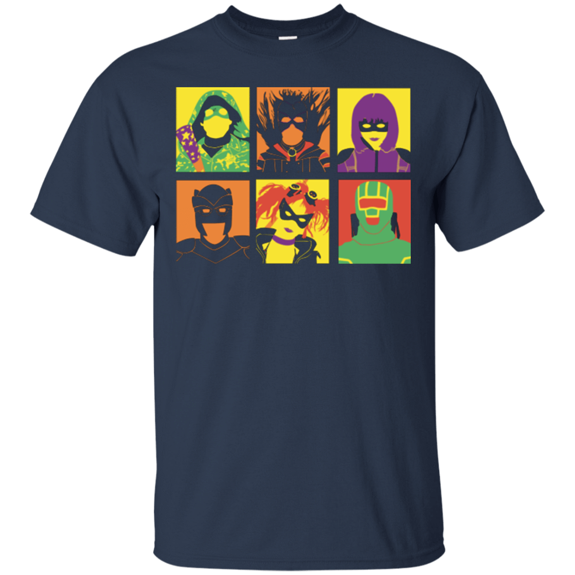 T-Shirts Navy / Small Kick Ass pop T-Shirt