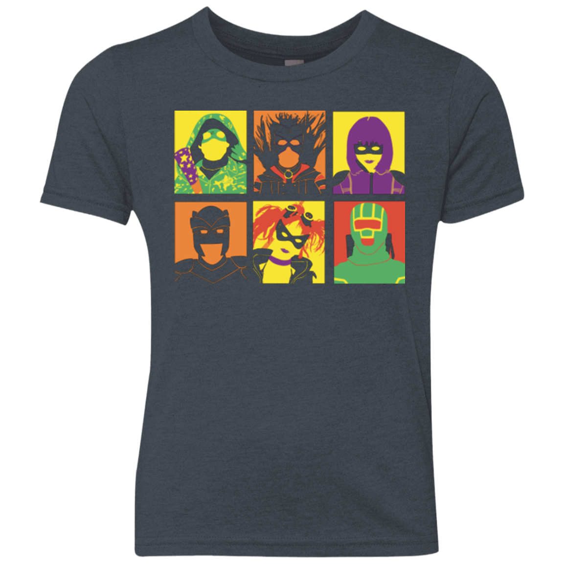 T-Shirts Vintage Navy / YXS Kick Ass pop Youth Triblend T-Shirt