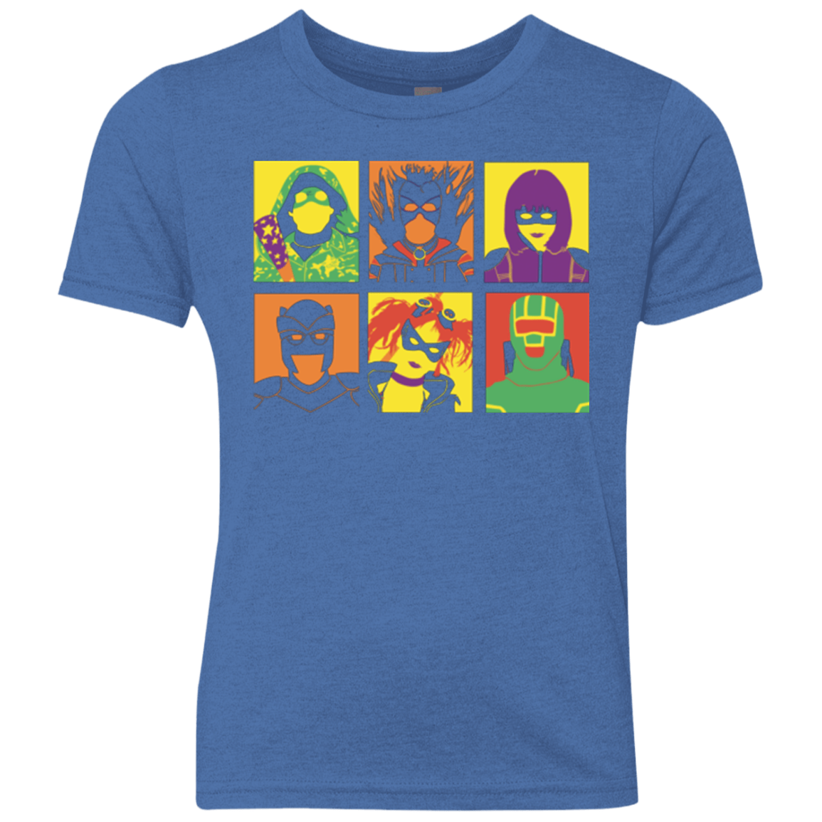 T-Shirts Vintage Royal / YXS Kick Ass pop Youth Triblend T-Shirt