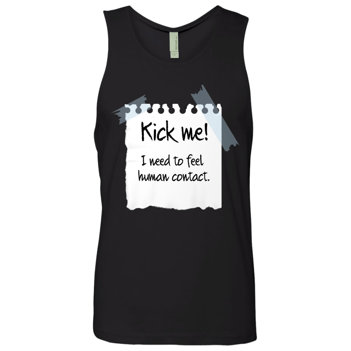 T-Shirts Black / Small Kick Me Men's Premium Tank Top