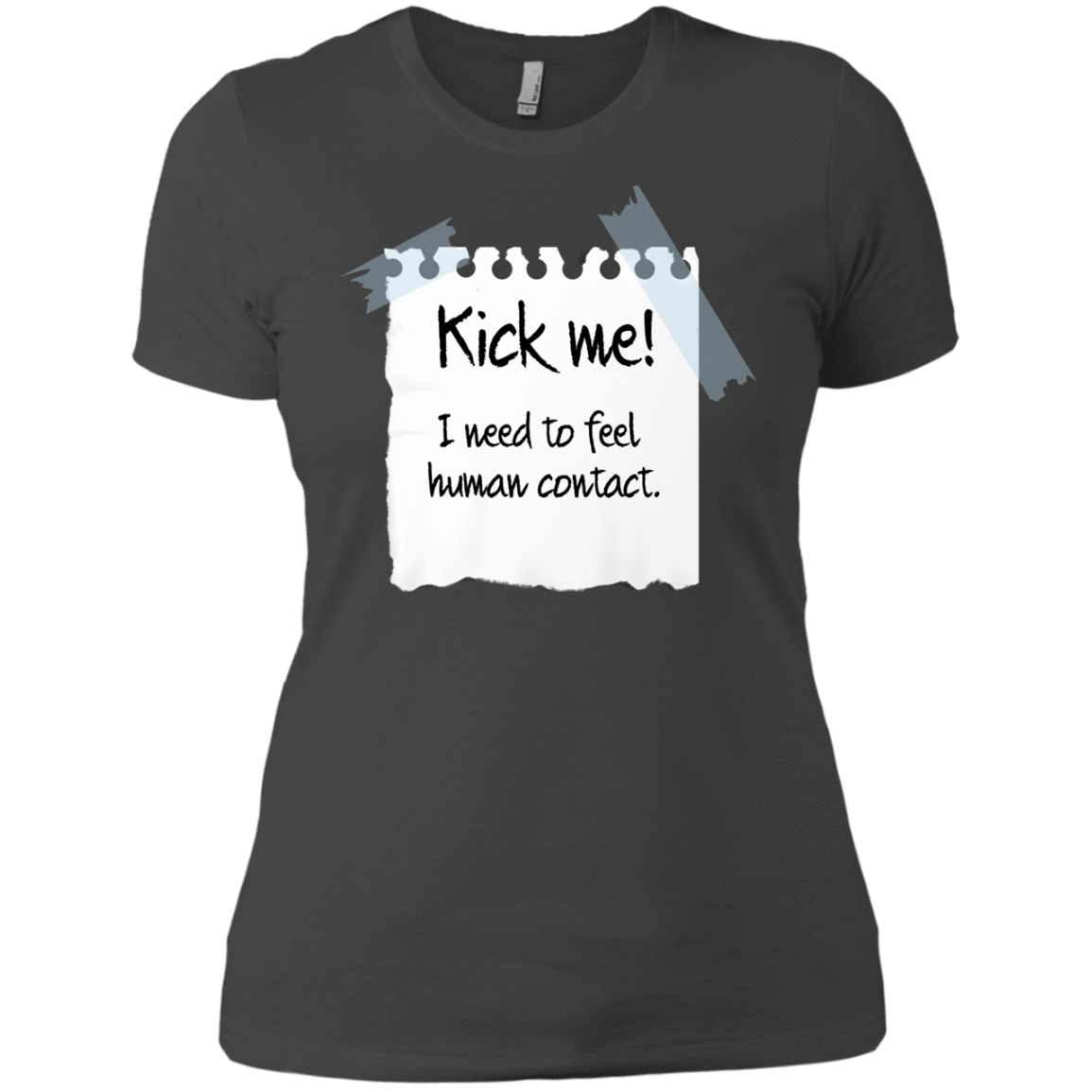 T-Shirts Heavy Metal / X-Small Kick Me Women's Premium T-Shirt