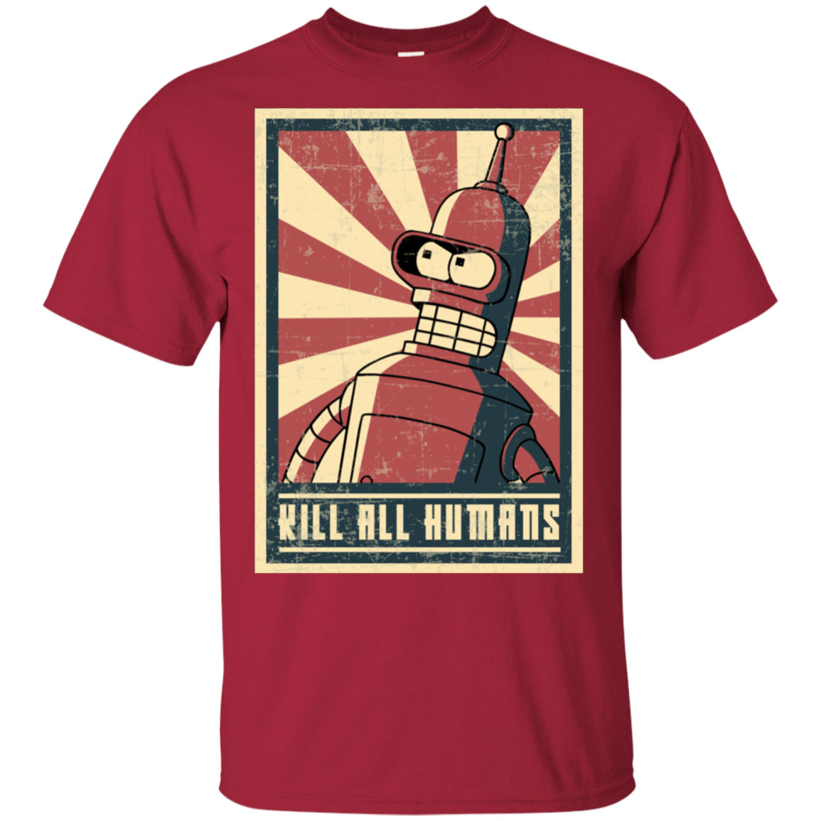 T-Shirts Cardinal / S Kill All Humans T-Shirt