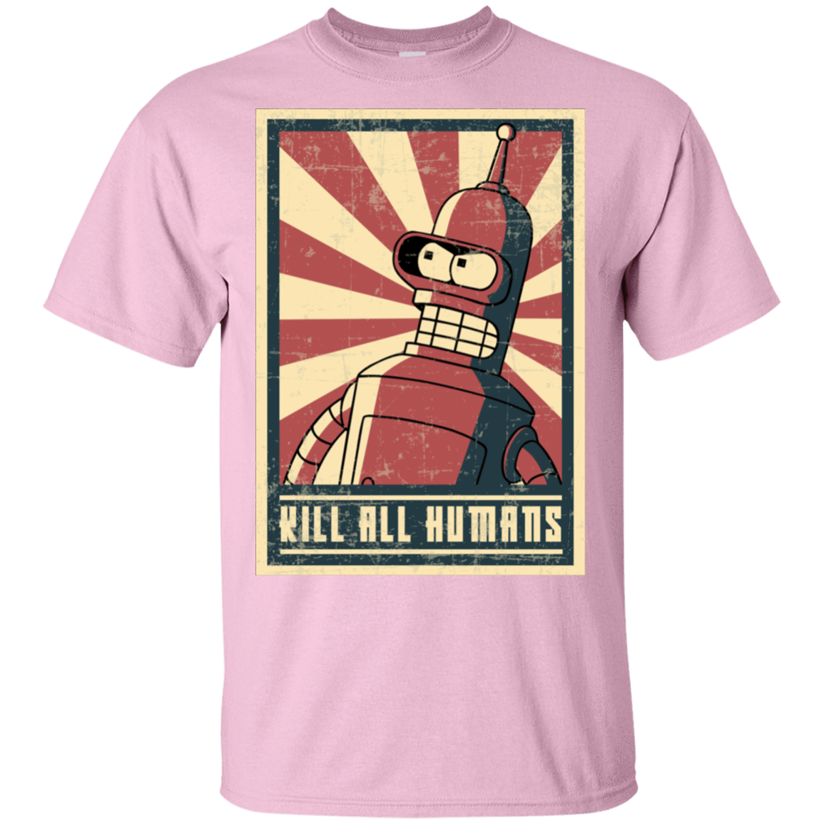 T-Shirts Light Pink / S Kill All Humans T-Shirt