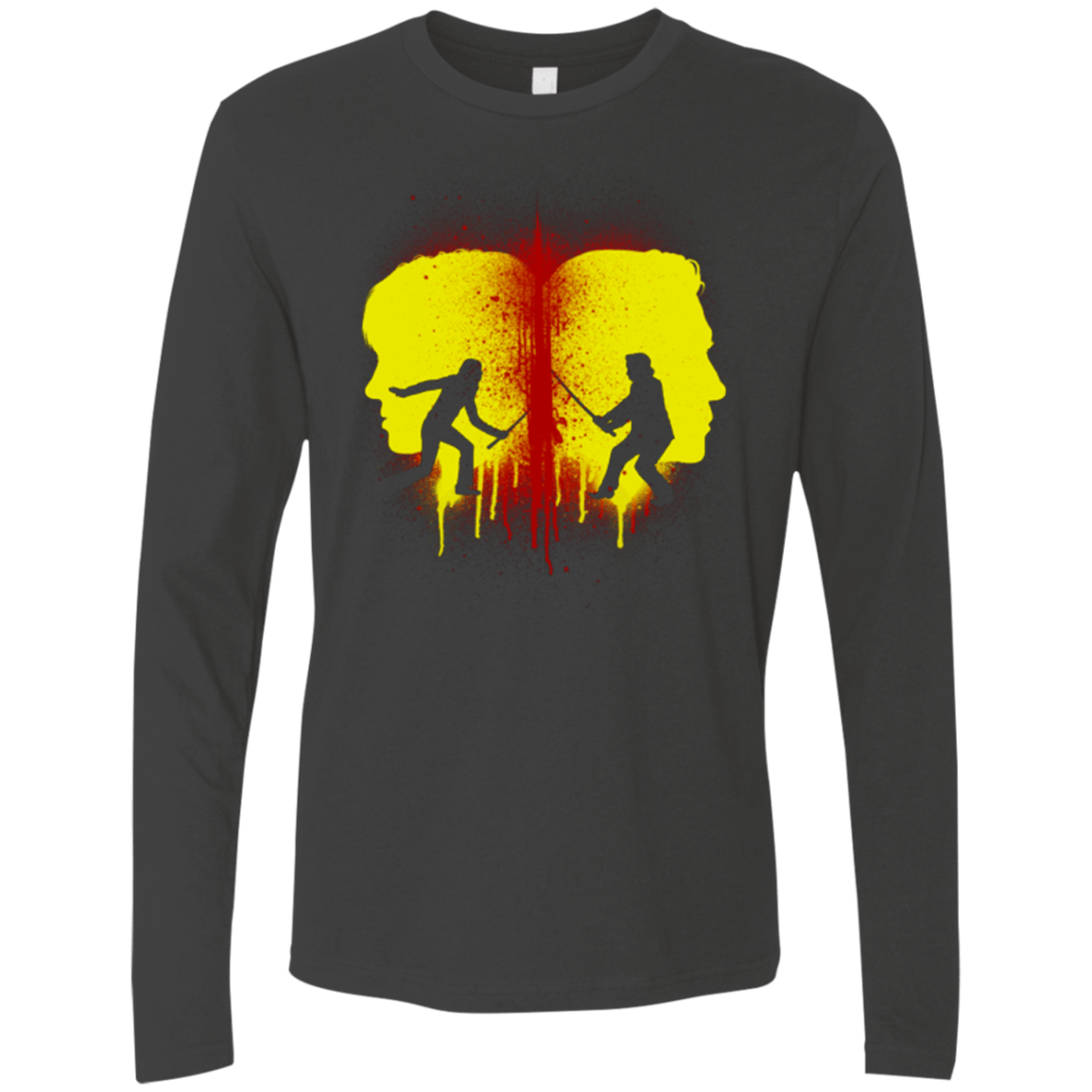 T-Shirts Heavy Metal / Small Kill Bill Silhouettes Men's Premium Long Sleeve