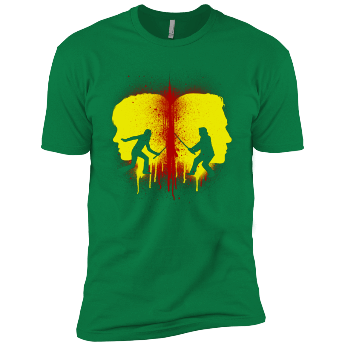 T-Shirts Kelly Green / X-Small Kill Bill Silhouettes Men's Premium T-Shirt