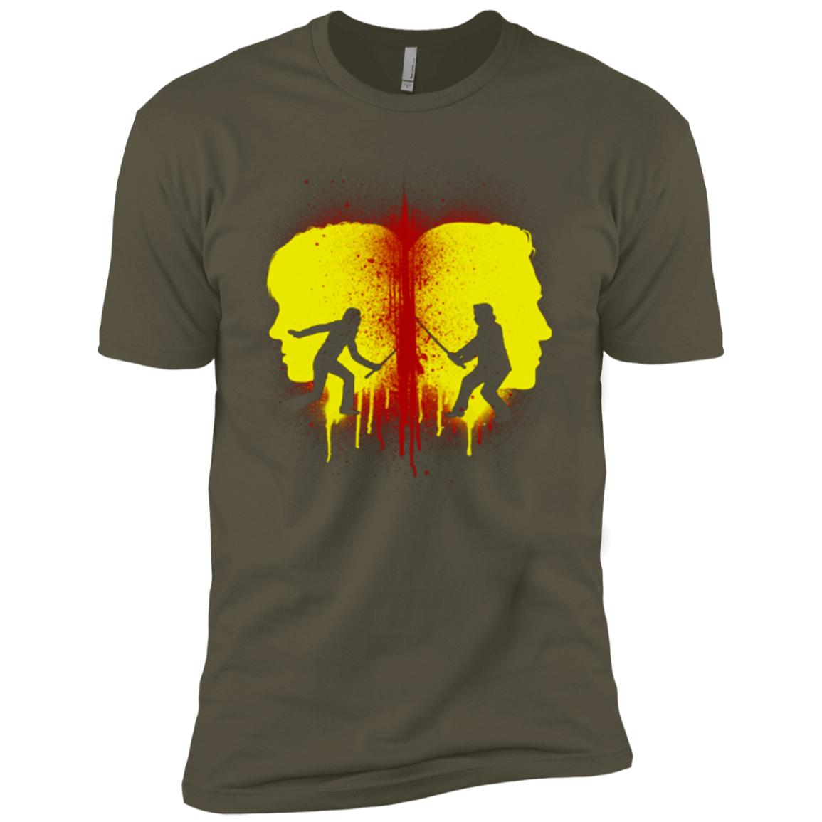 T-Shirts Military Green / X-Small Kill Bill Silhouettes Men's Premium T-Shirt