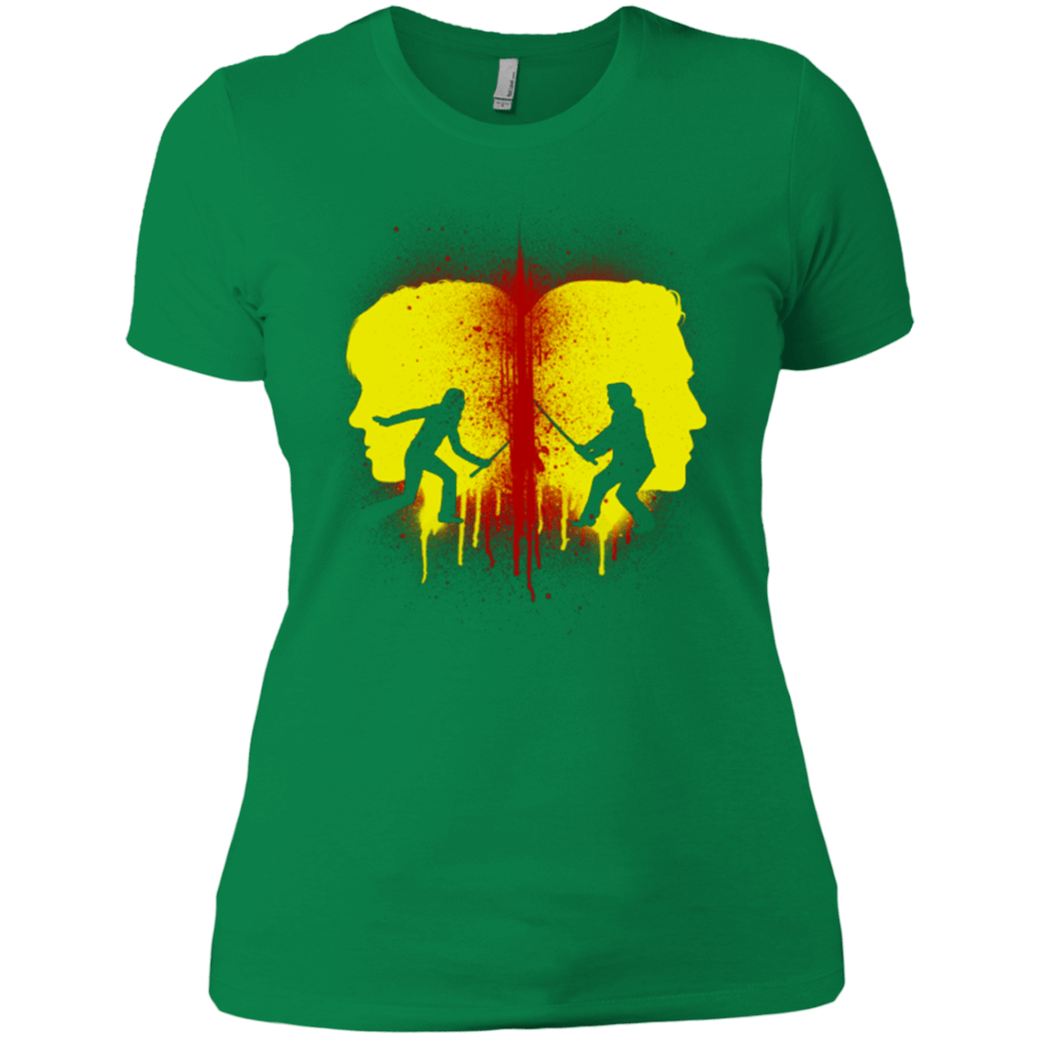 T-Shirts Kelly Green / X-Small Kill Bill Silhouettes Women's Premium T-Shirt