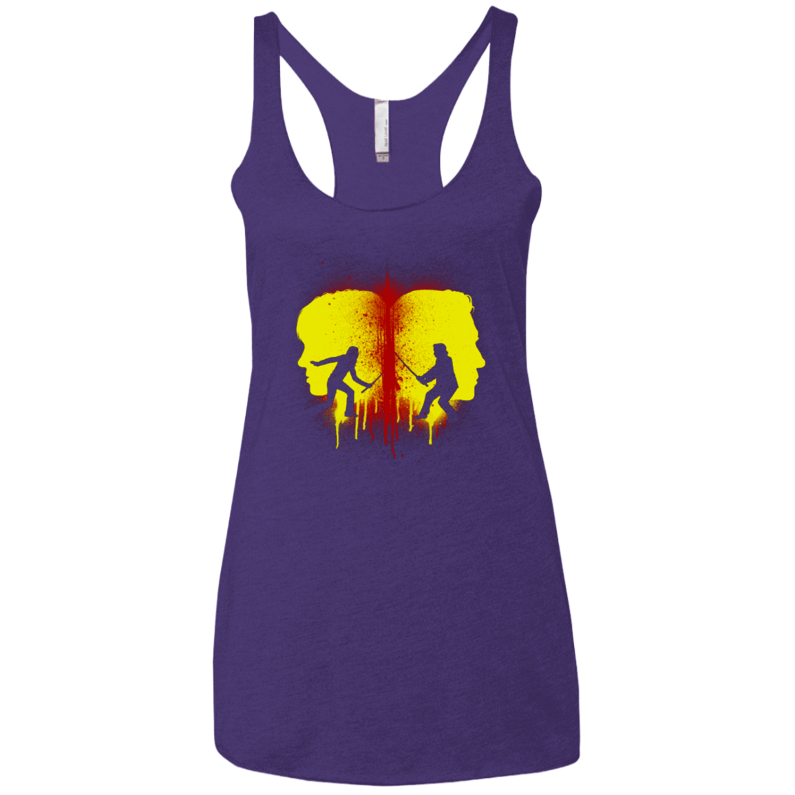 T-Shirts Purple / X-Small Kill Bill Silhouettes Women's Triblend Racerback Tank