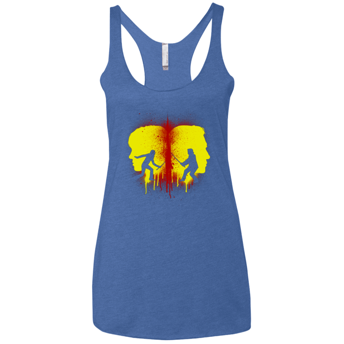 T-Shirts Vintage Royal / X-Small Kill Bill Silhouettes Women's Triblend Racerback Tank