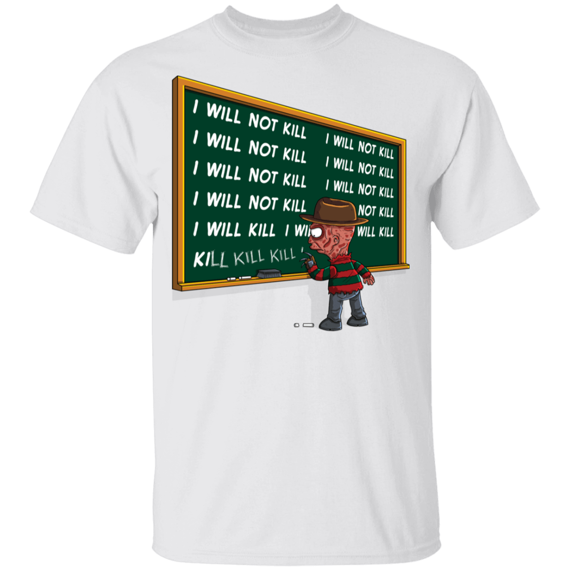 T-Shirts White / YXS Kill Kill Kill Freddy Youth T-Shirt