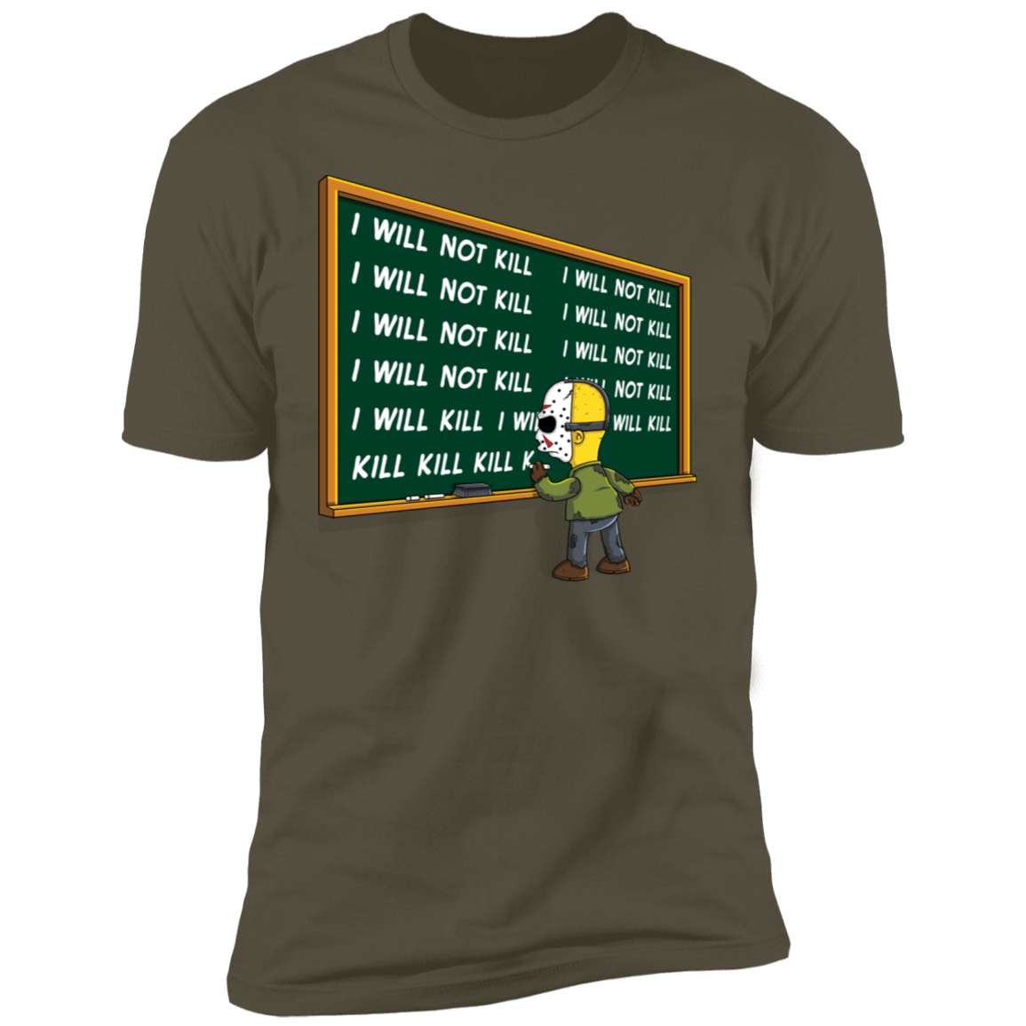 T-Shirts Military Green / S Kill Kill Kill Jason Men's Premium T-Shirt