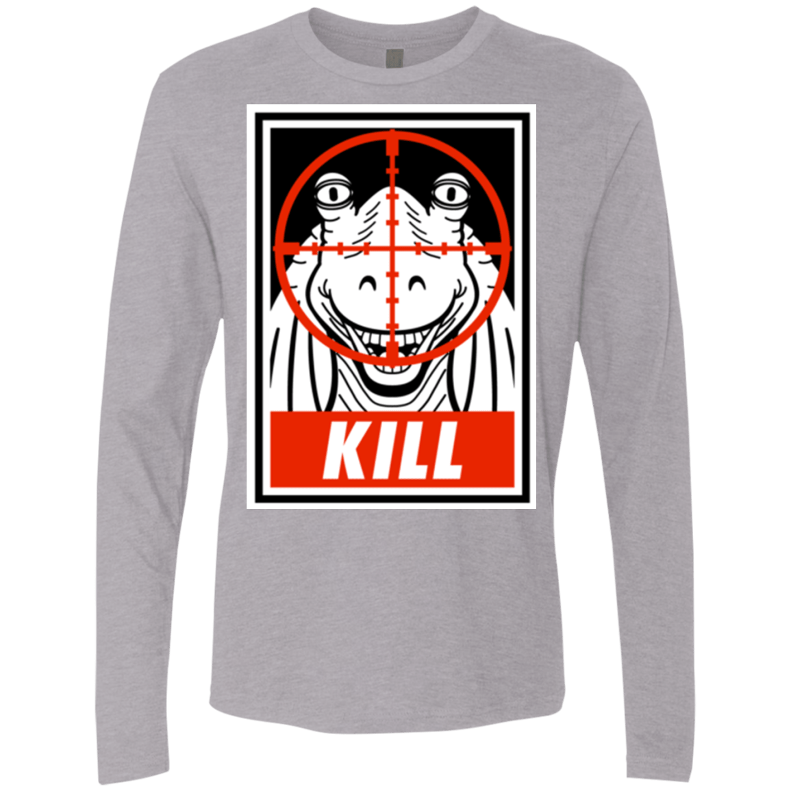 T-Shirts Heather Grey / Small Kill Men's Premium Long Sleeve