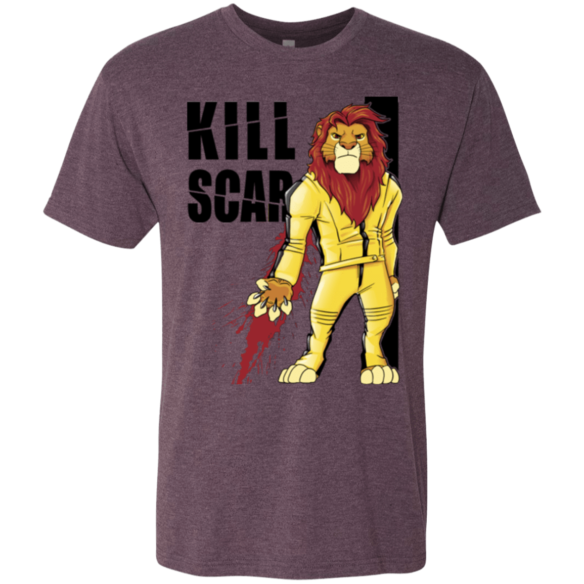 T-Shirts Vintage Purple / Small Kill Scar Men's Triblend T-Shirt