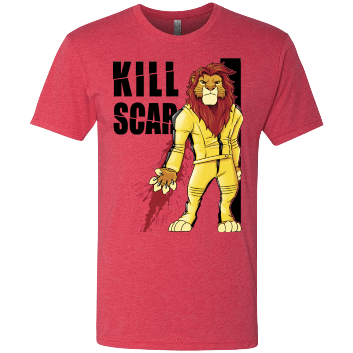 T-Shirts Vintage Red / Small Kill Scar Men's Triblend T-Shirt