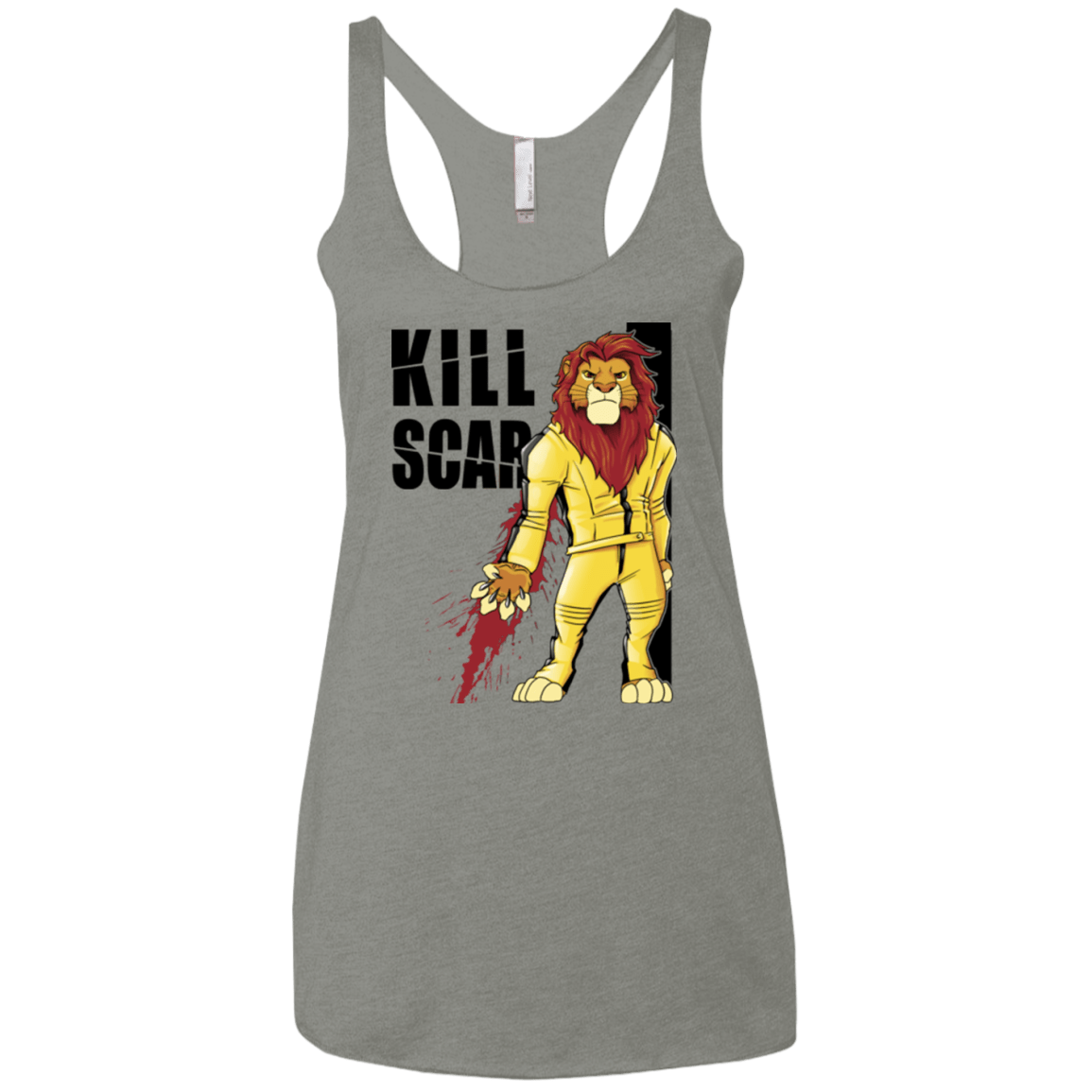 T-Shirts Venetian Grey / X-Small Kill Scar Women's Triblend Racerback Tank