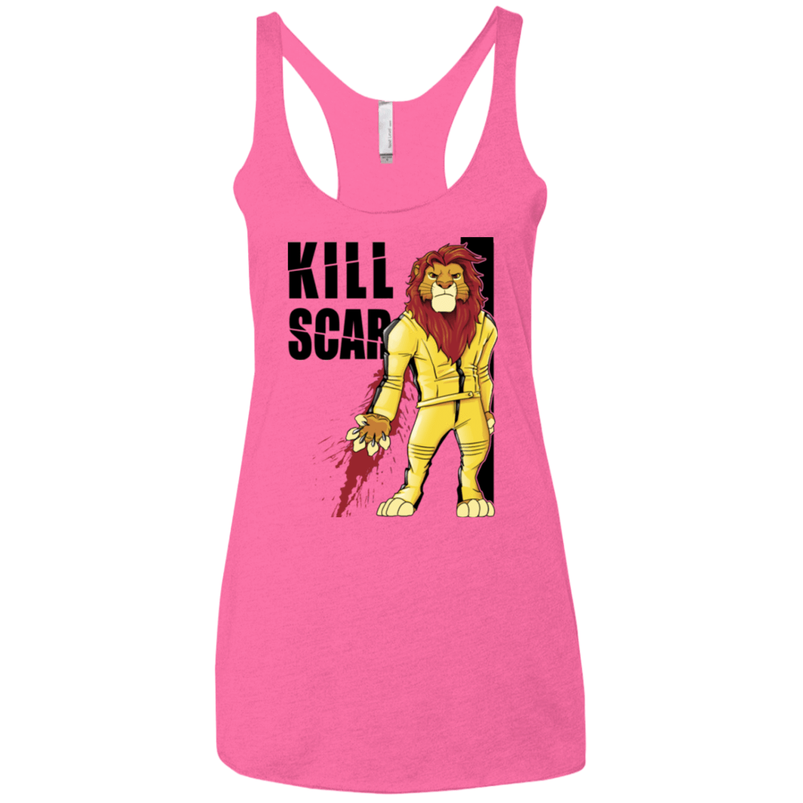T-Shirts Vintage Pink / X-Small Kill Scar Women's Triblend Racerback Tank