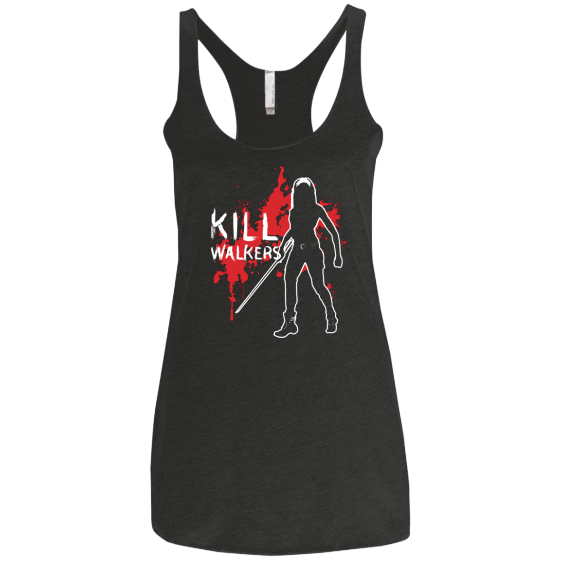 T-Shirts Vintage Black / X-Small Kill Walkers (sword) Women's Triblend Racerback Tank