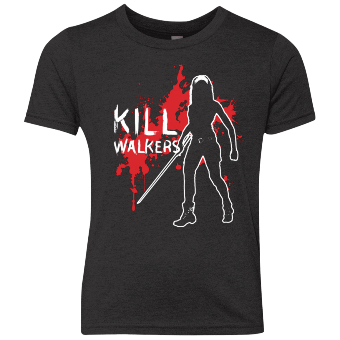T-Shirts Vintage Black / YXS Kill Walkers (sword) Youth Triblend T-Shirt