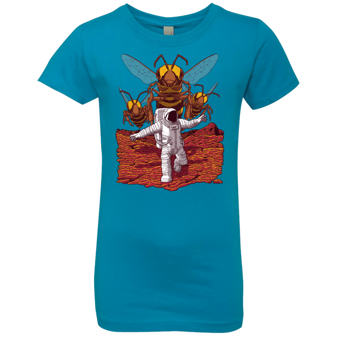 T-Shirts Turquoise / YXS Killer Bees on Mars Girls Premium T-Shirt
