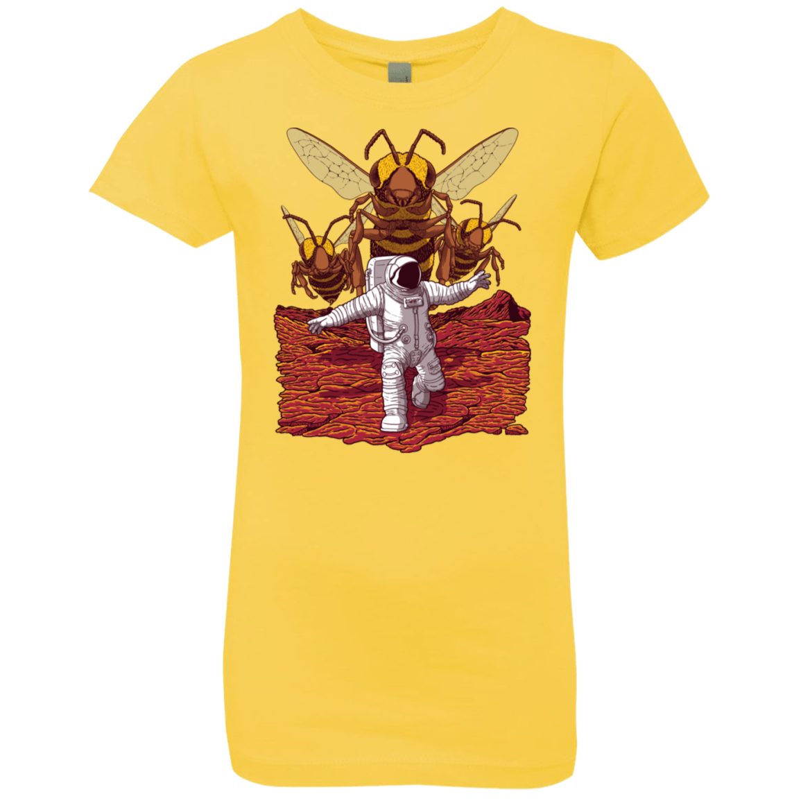 T-Shirts Vibrant Yellow / YXS Killer Bees on Mars Girls Premium T-Shirt