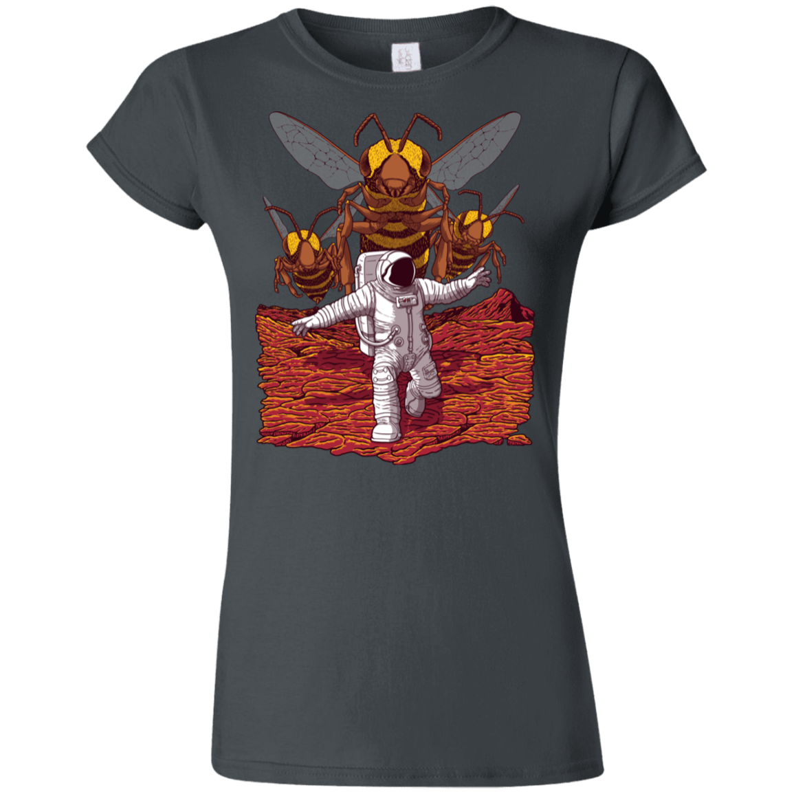 T-Shirts Charcoal / S Killer Bees on Mars Junior Slimmer-Fit T-Shirt