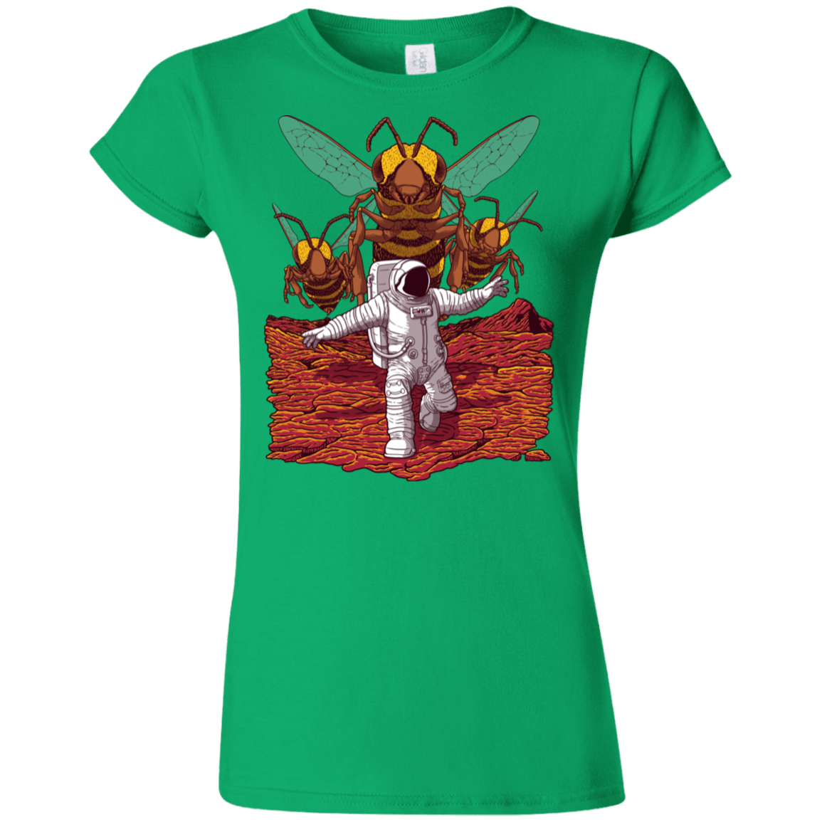 T-Shirts Irish Green / S Killer Bees on Mars Junior Slimmer-Fit T-Shirt