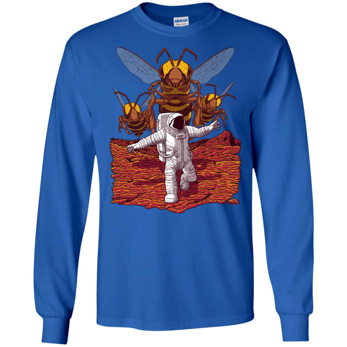 T-Shirts Royal / S Killer Bees on Mars Men's Long Sleeve T-Shirt