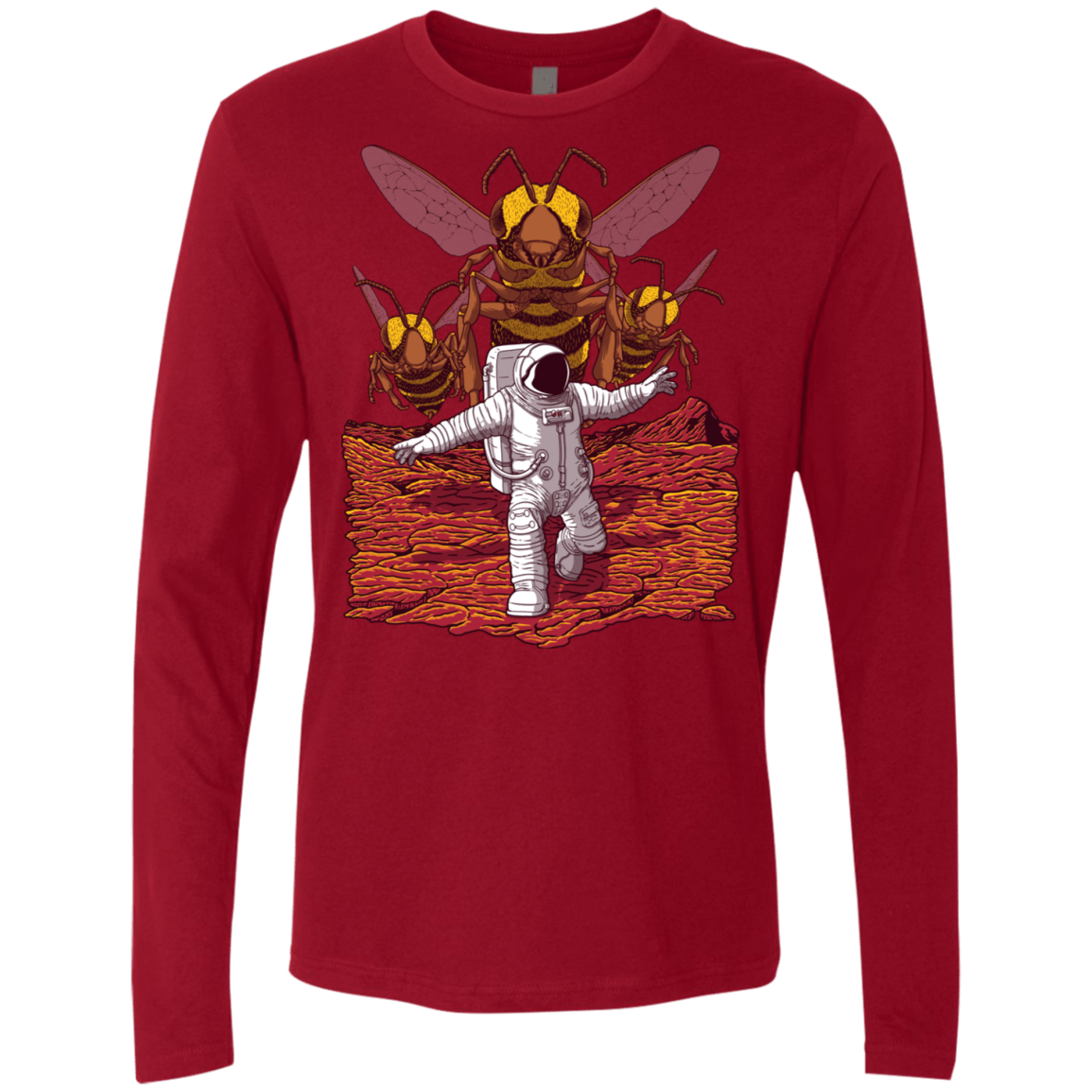 T-Shirts Cardinal / S Killer Bees on Mars Men's Premium Long Sleeve