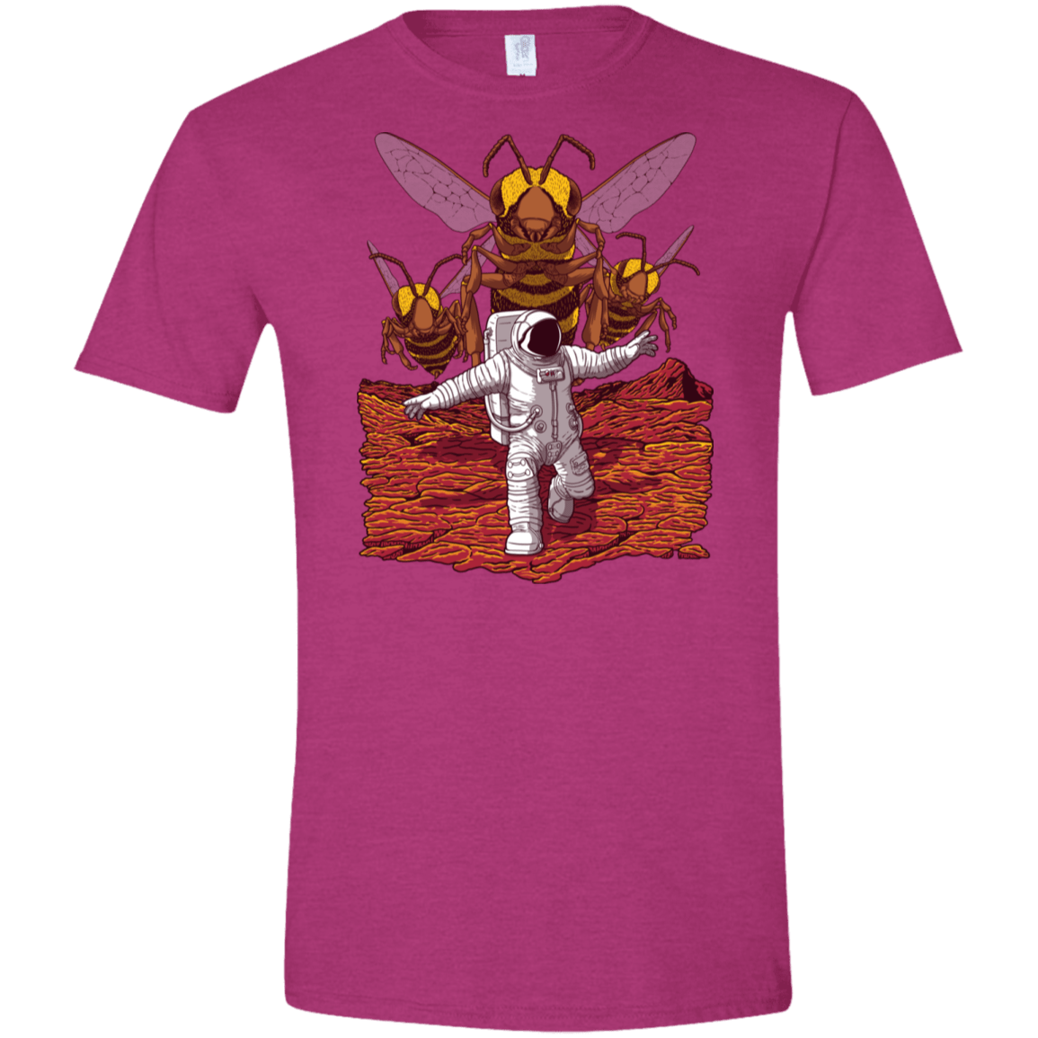 T-Shirts Antique Heliconia / S Killer Bees on Mars Men's Semi-Fitted Softstyle