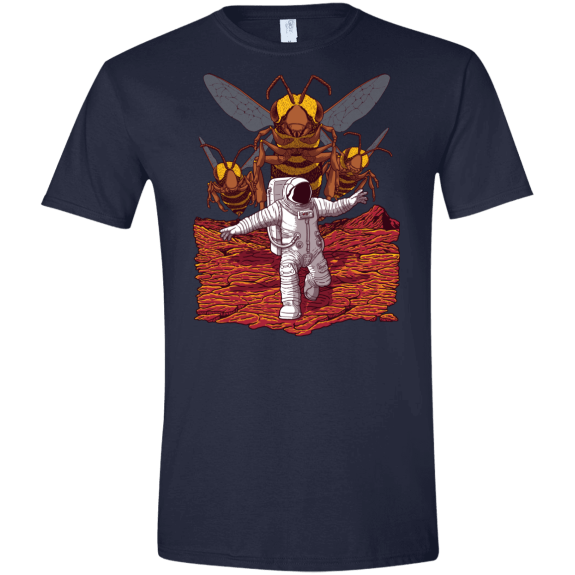 T-Shirts Navy / X-Small Killer Bees on Mars Men's Semi-Fitted Softstyle