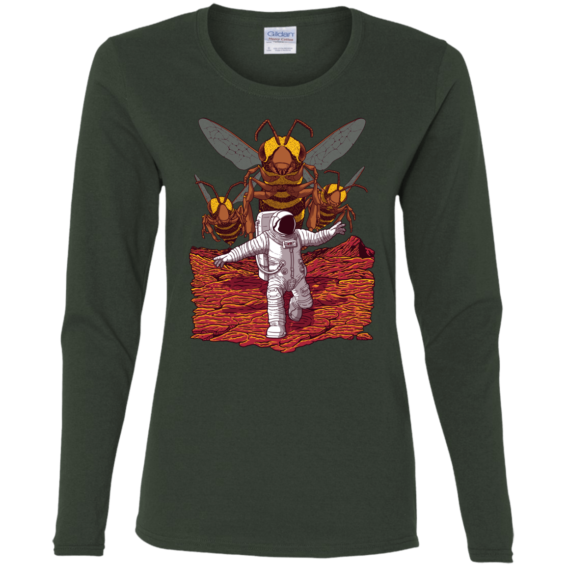 T-Shirts Forest / S Killer Bees on Mars Women's Long Sleeve T-Shirt