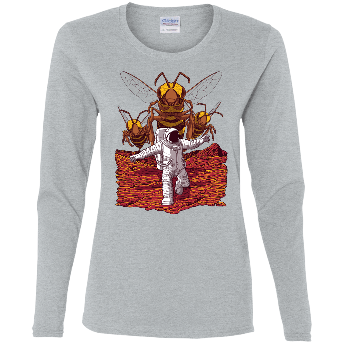T-Shirts Sport Grey / S Killer Bees on Mars Women's Long Sleeve T-Shirt
