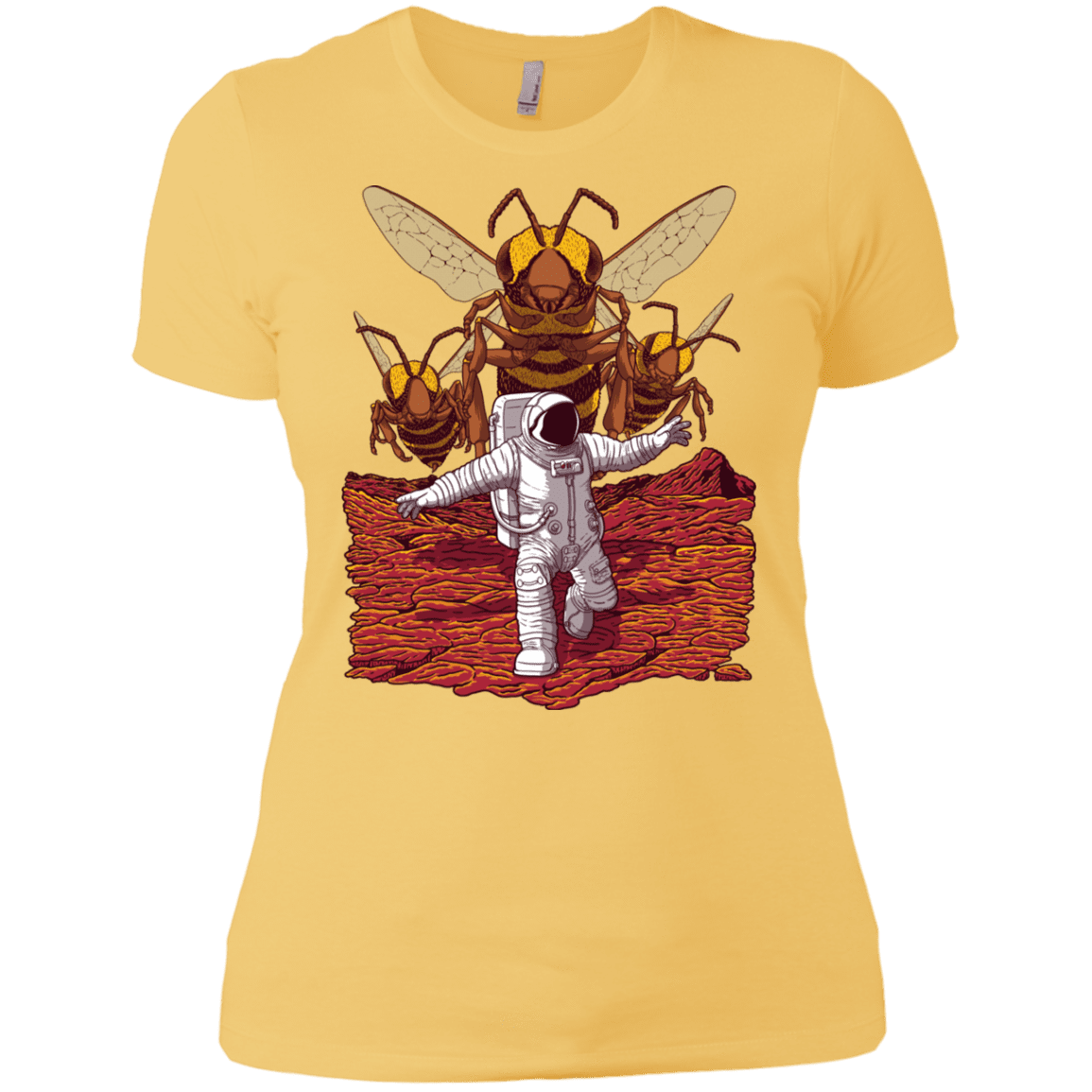 T-Shirts Banana Cream/ / X-Small Killer Bees on Mars Women's Premium T-Shirt
