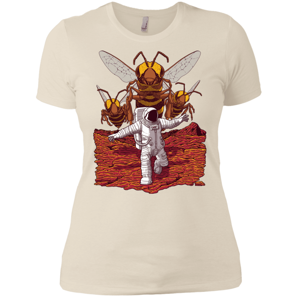T-Shirts Ivory/ / X-Small Killer Bees on Mars Women's Premium T-Shirt