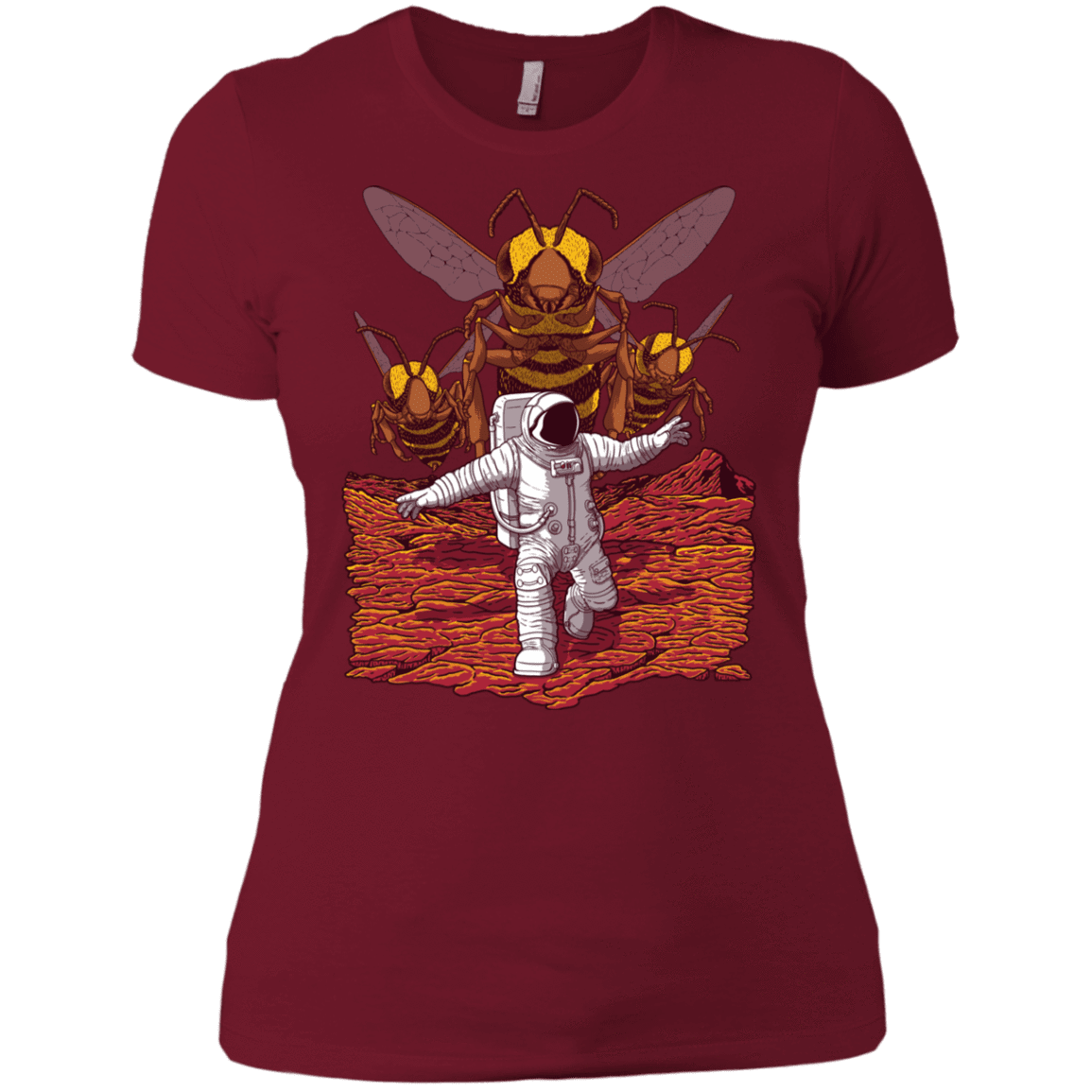 T-Shirts Scarlet / X-Small Killer Bees on Mars Women's Premium T-Shirt